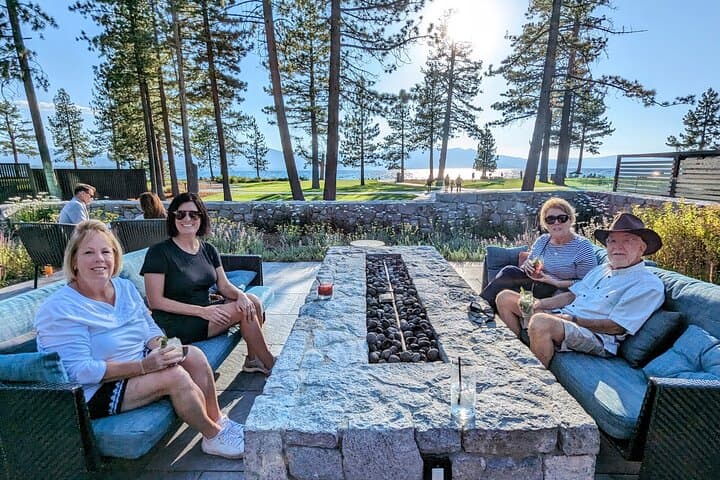Each tour is customizable. There are many places to stop around Lake Tahoe. Let's stop for some food and beverages.