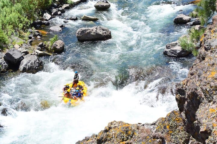 Class III whitewater excitement on the Truckee River.
Photo of Jaws rapid on the Boca- Floriston run.
